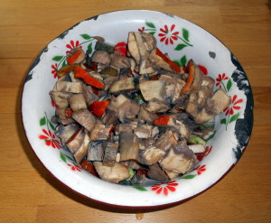 houby, houbový guláš / veganské recepty